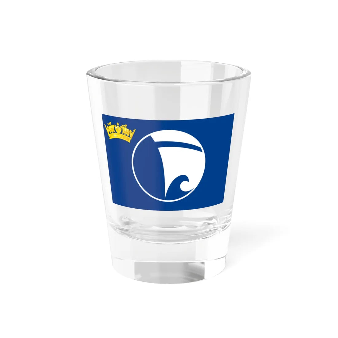 House flag of UK NHS Fleet Vessel (United Kingdom) Shot Glass 1.5oz 1.5oz - Go Mug Yourself