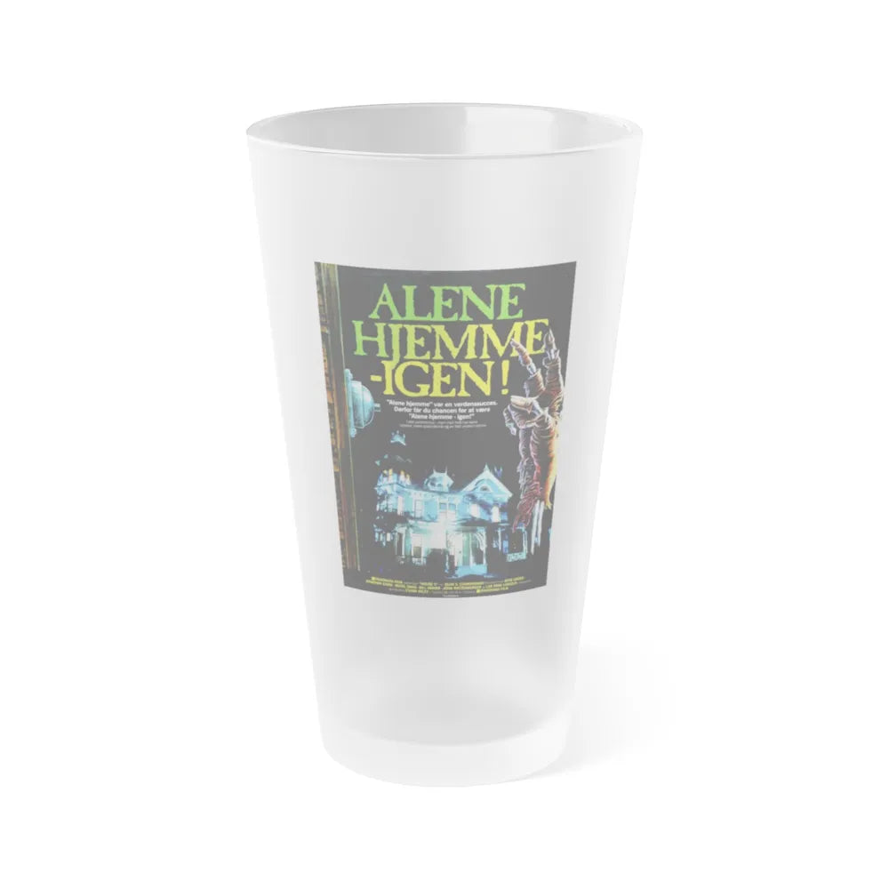 HOUSE II THE SECOND STORY (DANISH) 1987 Movie Poster - Frosted Pint Glass 16oz-16oz-Frosted-Go Mug Yourself