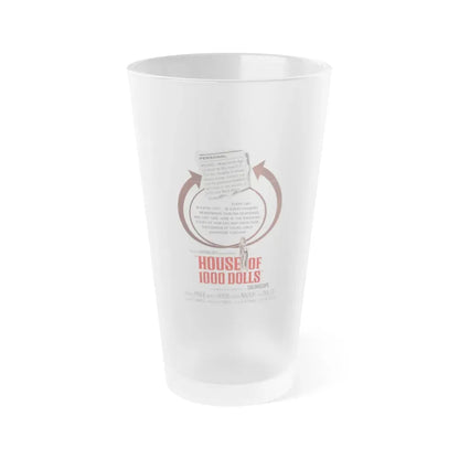 HOUSE OF 1000 DOLLS 1967 Movie Poster - Frosted Pint Glass 16oz 16oz Frosted - Go Mug Yourself