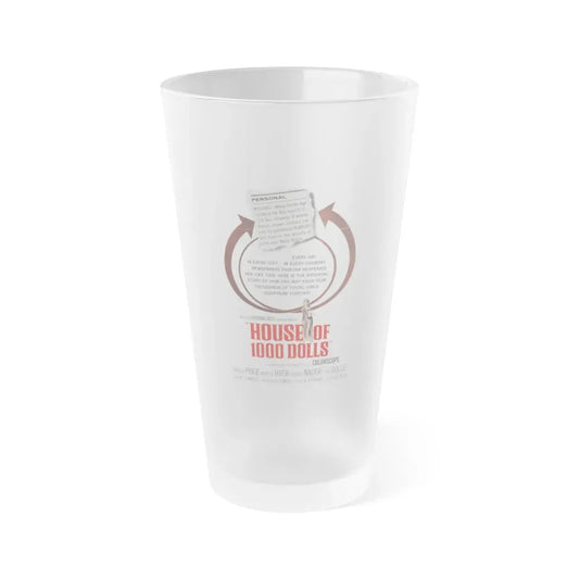HOUSE OF 1000 DOLLS 1967 Movie Poster - Frosted Pint Glass 16oz 16oz Frosted - Go Mug Yourself