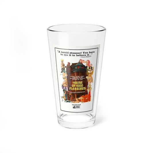 HOUSE OF 1000 PLEASURES 1974 Movie Poster - Pint Glass 16oz-16oz-Go Mug Yourself