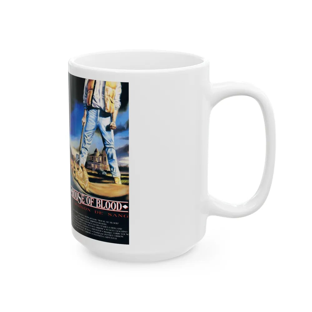 HOUSE OF BLOOD (VHS COVER) - White Coffee Mug-Go Mug Yourself