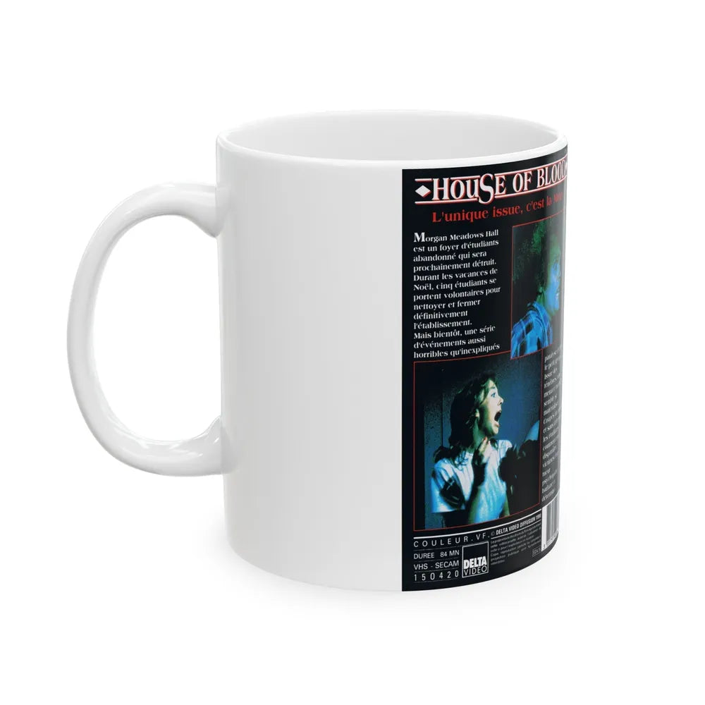 HOUSE OF BLOOD (VHS COVER) - White Coffee Mug-Go Mug Yourself