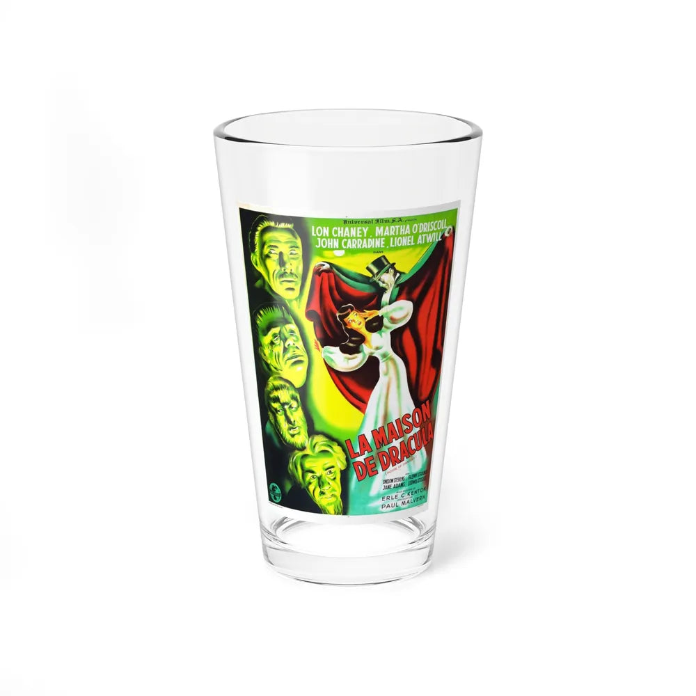 HOUSE OF DRACULA (FRENCH) 1945 Movie Poster - Pint Glass 16oz-16oz-Go Mug Yourself