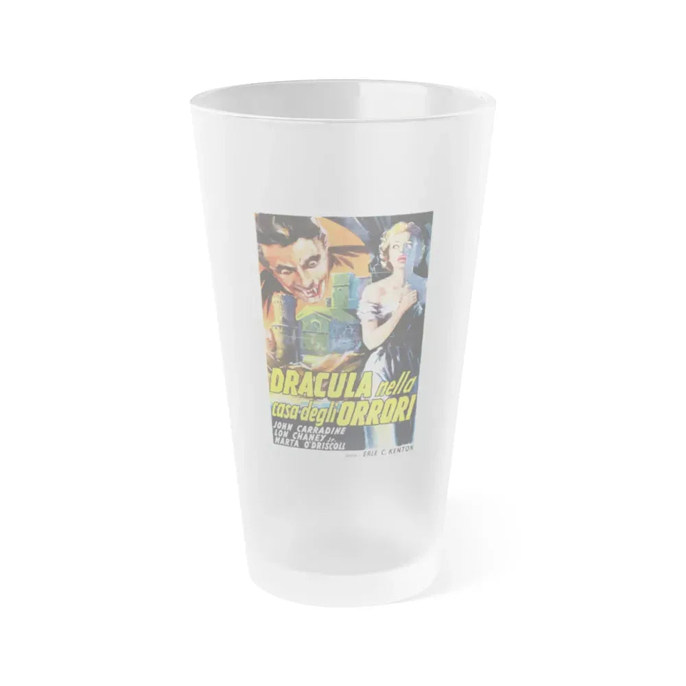 HOUSE OF DRACULA (ITALIAN) 1945 Movie Poster - Frosted Pint Glass 16oz 16oz Frosted - Go Mug Yourself
