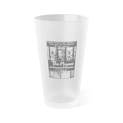 HOUSE OF INSANE WOMEN (2) 1971 Movie Poster - Frosted Pint Glass 16oz-16oz-Frosted-Go Mug Yourself