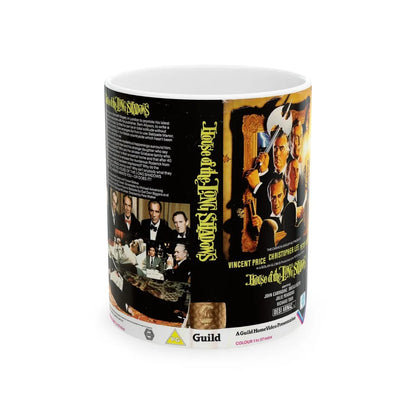 HOUSE OF LONG SHADOWS (VHS COVER) - White Coffee Mug-11oz-Go Mug Yourself