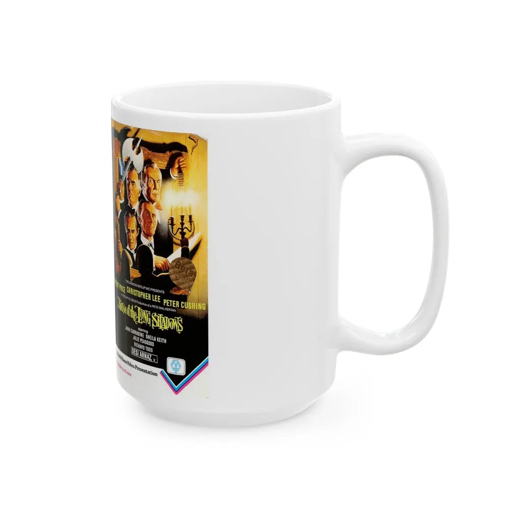 HOUSE OF LONG SHADOWS (VHS COVER) - White Coffee Mug-Go Mug Yourself