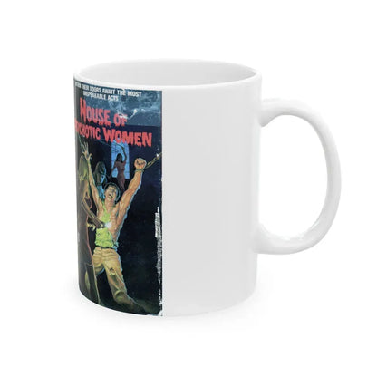 HOUSE OF PSYCHOTIC WOMEN (VHS COVER) - White Coffee Mug - Go Mug Yourself