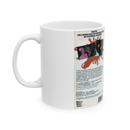 HOUSE OF PSYCHOTIC WOMEN (VHS COVER) - White Coffee Mug-Go Mug Yourself