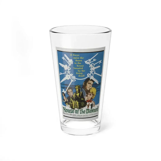 HOUSE OF THE DAMNED 1963 Movie Poster - Pint Glass 16oz 16oz - Go Mug Yourself