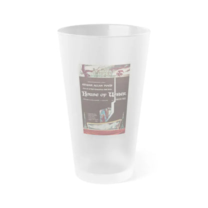 HOUSE OF USHER 1960 Movie Poster - Frosted Pint Glass 16oz 16oz Frosted - Go Mug Yourself