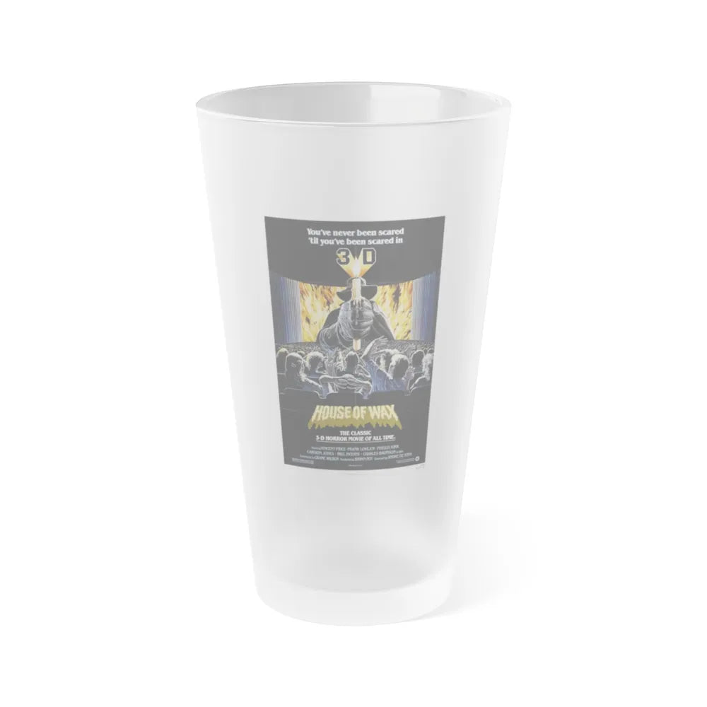 HOUSE OF WAX 1953 Movie Poster - Frosted Pint Glass 16oz-16oz-Frosted-Go Mug Yourself