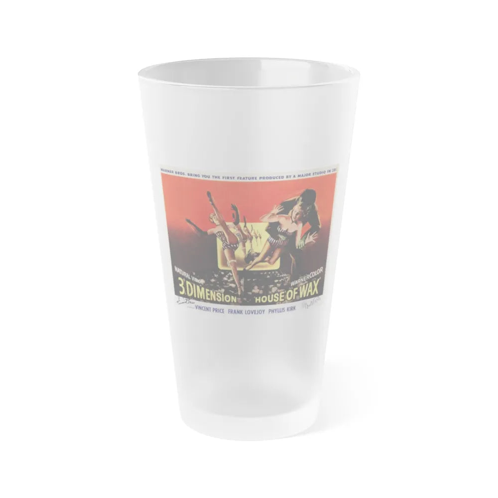 HOUSE OF WAX (4) 1953 Movie Poster - Frosted Pint Glass 16oz-16oz-Frosted-Go Mug Yourself