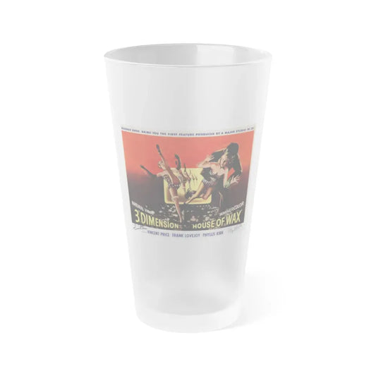 HOUSE OF WAX (4) 1953 Movie Poster - Frosted Pint Glass 16oz 16oz Frosted - Go Mug Yourself