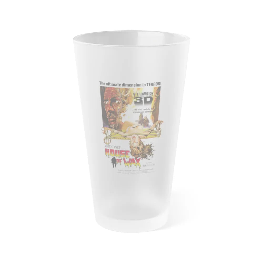 HOUSE OF WAX (5) 1953 Movie Poster - Frosted Pint Glass 16oz-16oz-Frosted-Go Mug Yourself