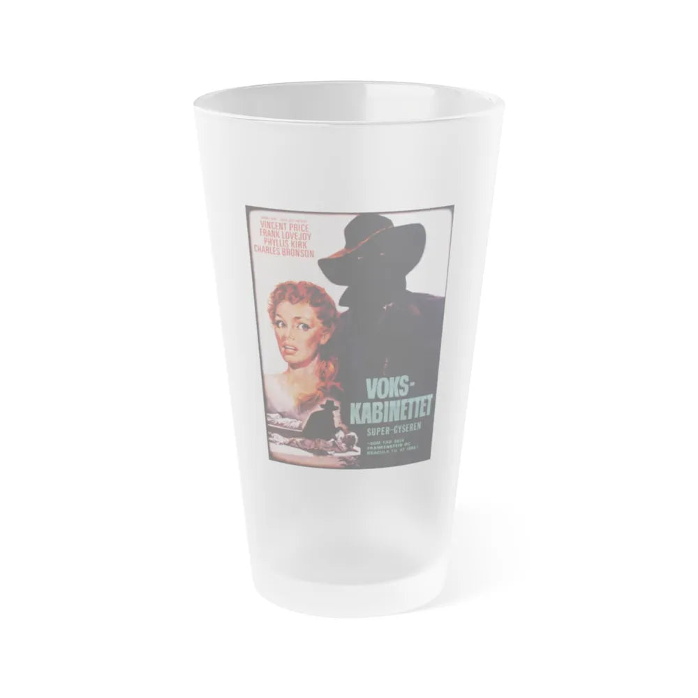 HOUSE OF WAX (DANISH) 2 1953 Movie Poster - Frosted Pint Glass 16oz-16oz-Frosted-Go Mug Yourself