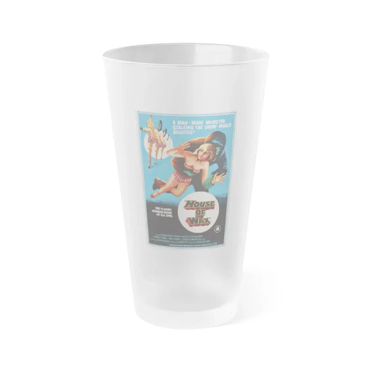 HOUSE OF WAX (INDIAN) 1953 Movie Poster - Frosted Pint Glass 16oz 16oz Frosted - Go Mug Yourself