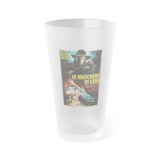 HOUSE OF WAX (ITALIAN) 1953 Movie Poster - Frosted Pint Glass 16oz-16oz-Frosted-Go Mug Yourself