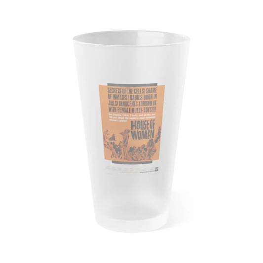 HOUSE OF WOMEN 1962 Movie Poster - Frosted Pint Glass 16oz-16oz-Frosted-Go Mug Yourself