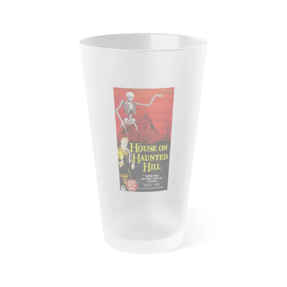 HOUSE ON HAUNTED HILL (3) 1958 Movie Poster - Frosted Pint Glass 16oz-16oz-Frosted-Go Mug Yourself