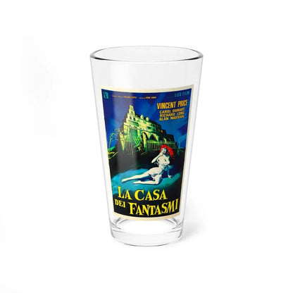 HOUSE ON HAUNTED HILL (ITALIAN) 2 1958 Movie Poster - Pint Glass 16oz 16oz - Go Mug Yourself