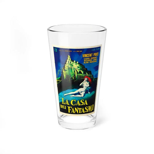 HOUSE ON HAUNTED HILL (ITALIAN) 2 1958 Movie Poster - Pint Glass 16oz 16oz - Go Mug Yourself