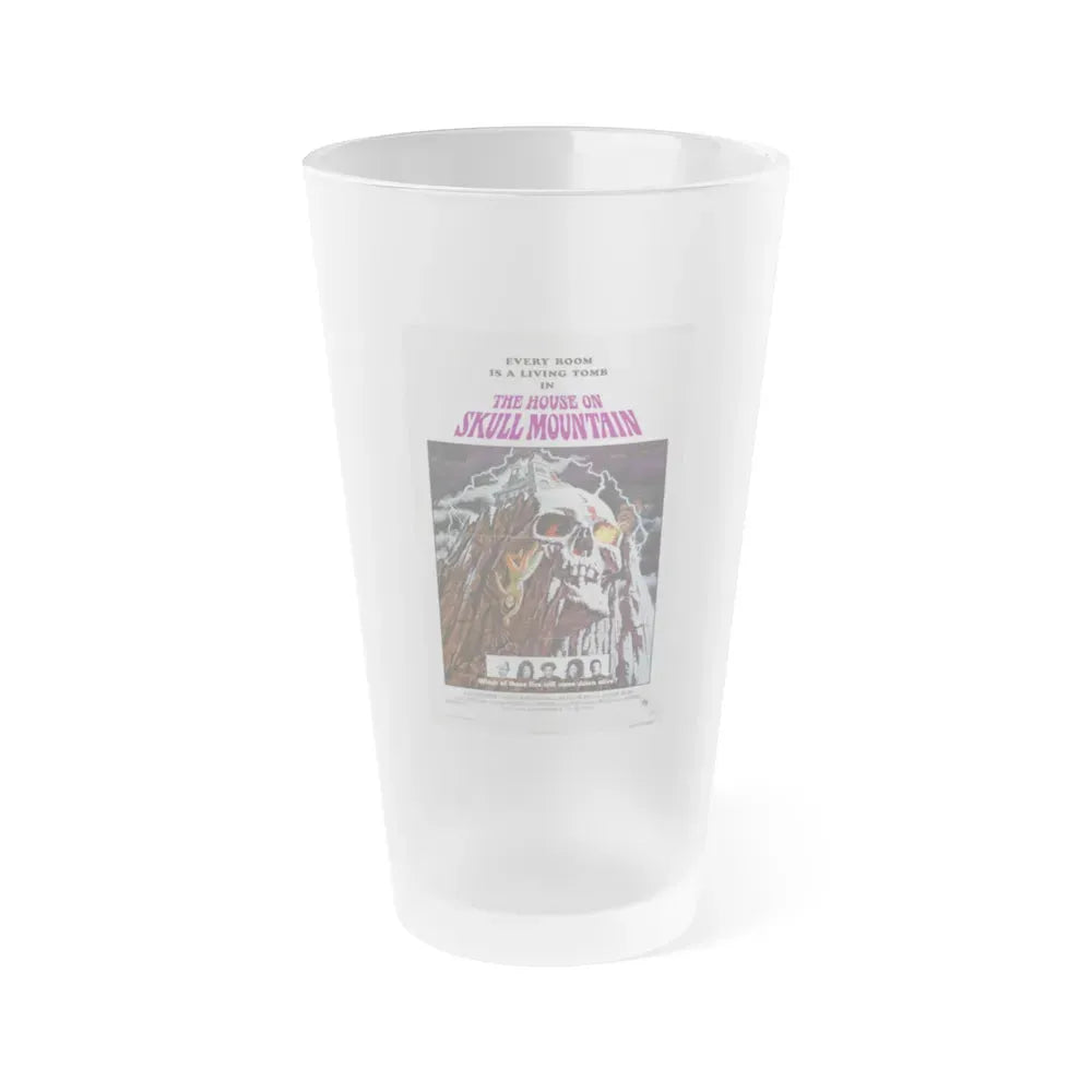 HOUSE ON SKULL MOUNTAIN 1974 Movie Poster - Frosted Pint Glass 16oz 16oz Frosted - Go Mug Yourself