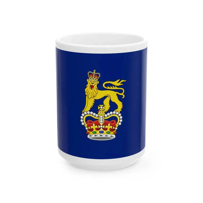 Household flag of the Governor-General of Antigua and Barbuda (Antigua and Barbuda) White Coffee Mug 15oz - Go Mug Yourself