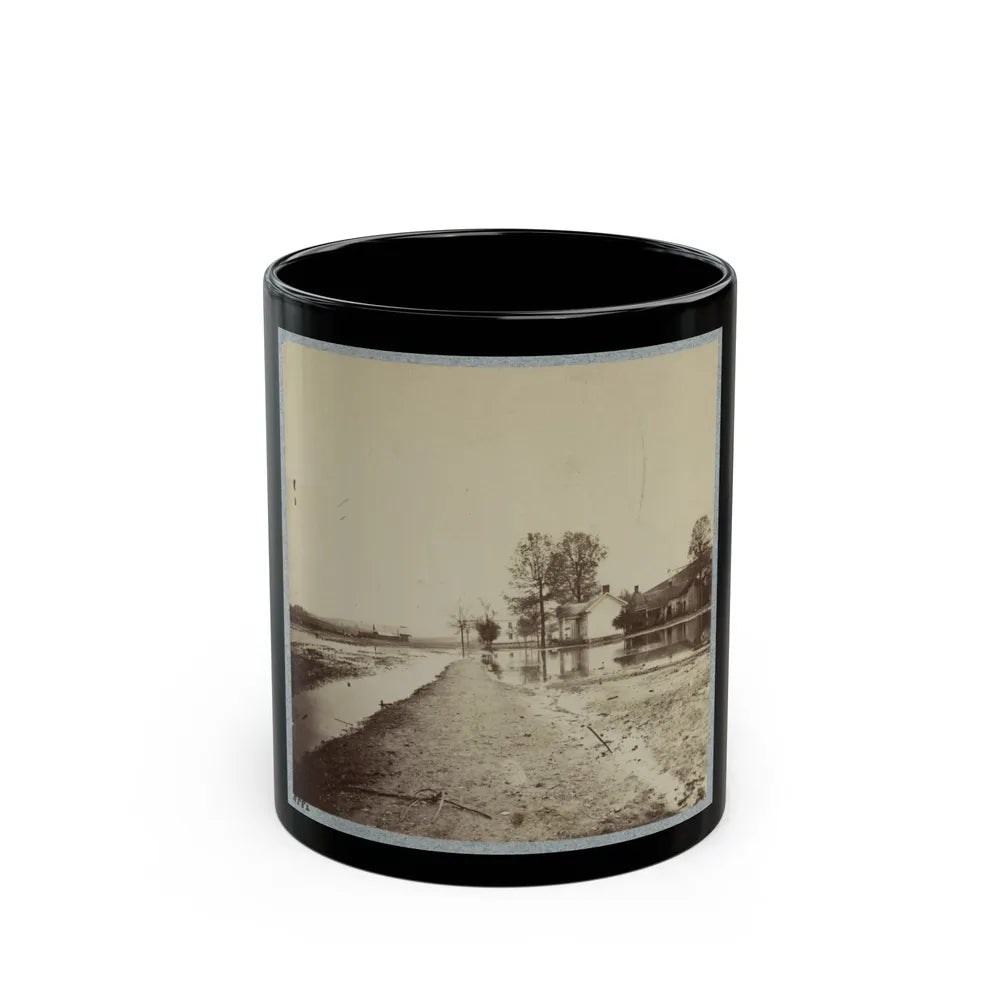 Houses In Flooded Area (U.S. Civil War) Black Coffee Mug-11oz-Go Mug Yourself