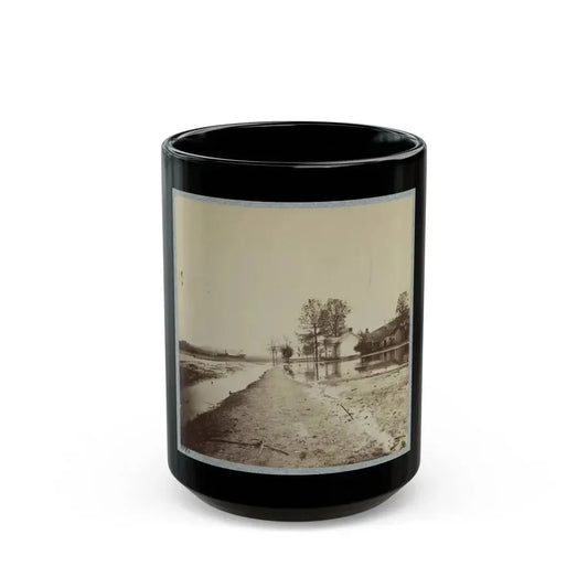 Houses In Flooded Area (U.S. Civil War) Black Coffee Mug 15oz - Go Mug Yourself