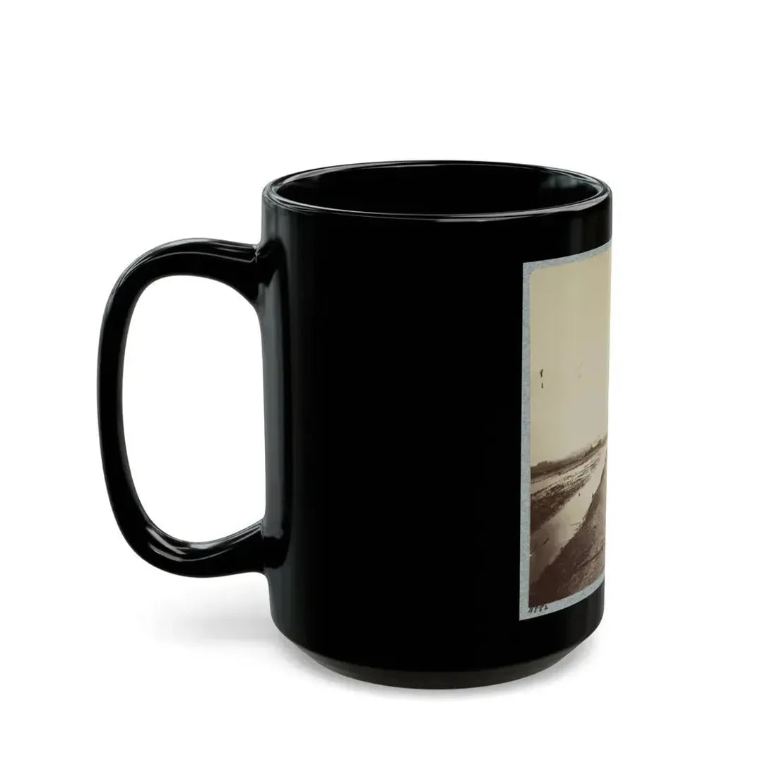 Houses In Flooded Area (U.S. Civil War) Black Coffee Mug - Go Mug Yourself