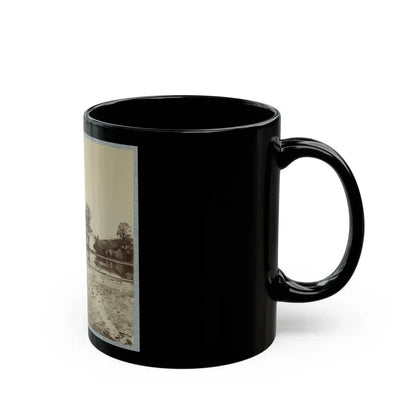 Houses In Flooded Area (U.S. Civil War) Black Coffee Mug - Go Mug Yourself