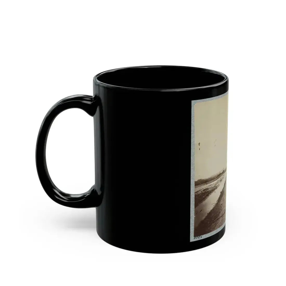 Houses In Flooded Area (U.S. Civil War) Black Coffee Mug - Go Mug Yourself