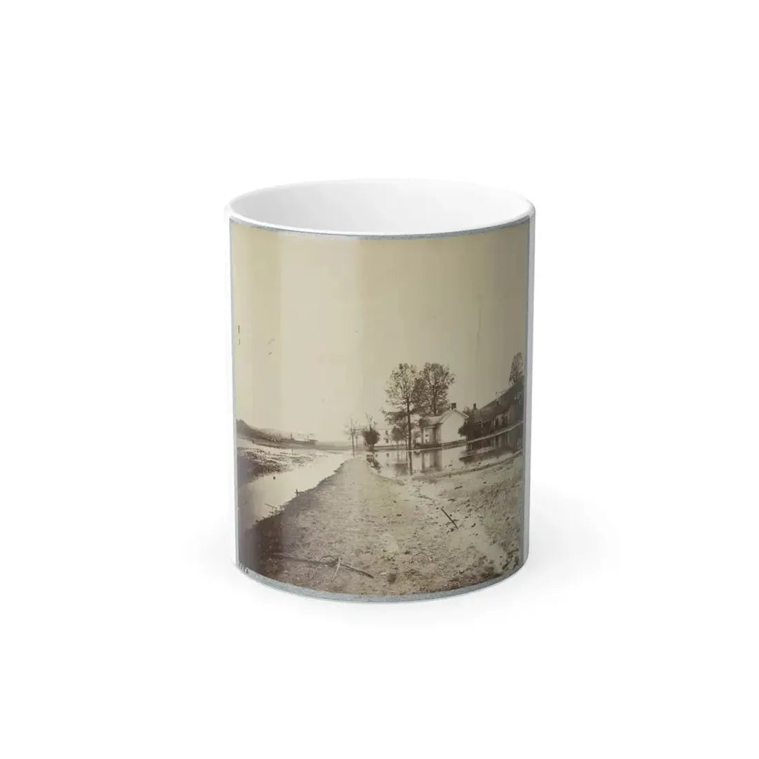 Houses in Flooded Area (U.S. Civil War) Color Changing Coffee Mug 11oz Default Title 11oz - Go Mug Yourself