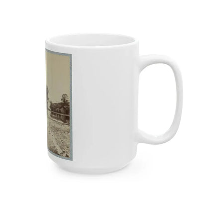 Houses In Flooded Area (U.S. Civil War) White Coffee Mug - Go Mug Yourself