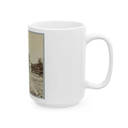 Houses In Flooded Area (U.S. Civil War) White Coffee Mug - Go Mug Yourself