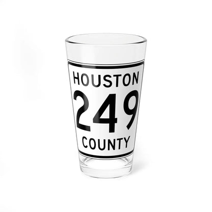 Houston County Route 249 MN (Minnesota) (Road Sign) Pint Glass 16oz 16oz - Go Mug Yourself