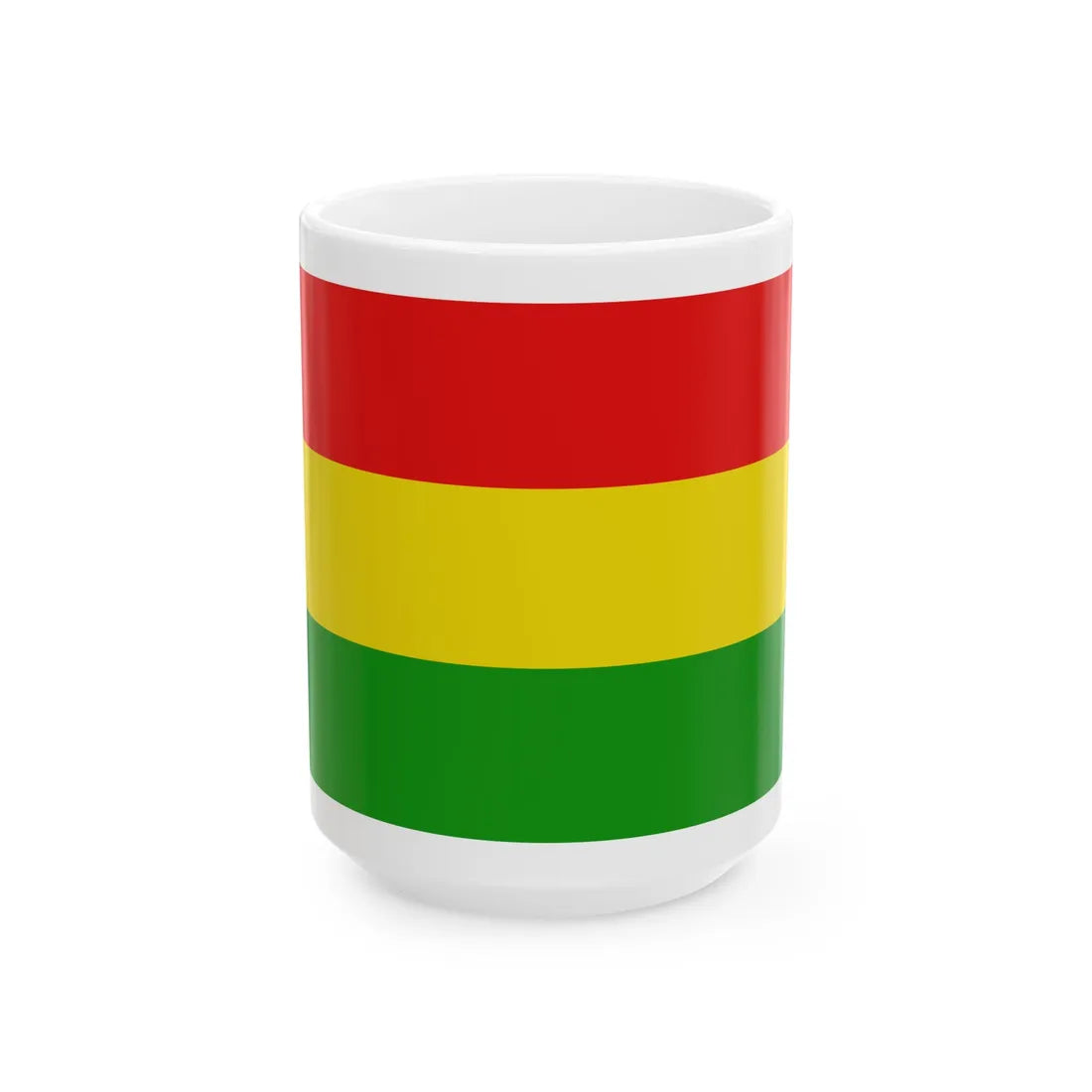 Houthalen-Helchterenvlag (Belgium) White Coffee Mug 15oz - Go Mug Yourself