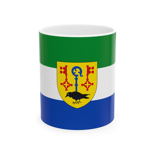 Houthulst vlag (Belgium) White Coffee Mug-11oz-Go Mug Yourself