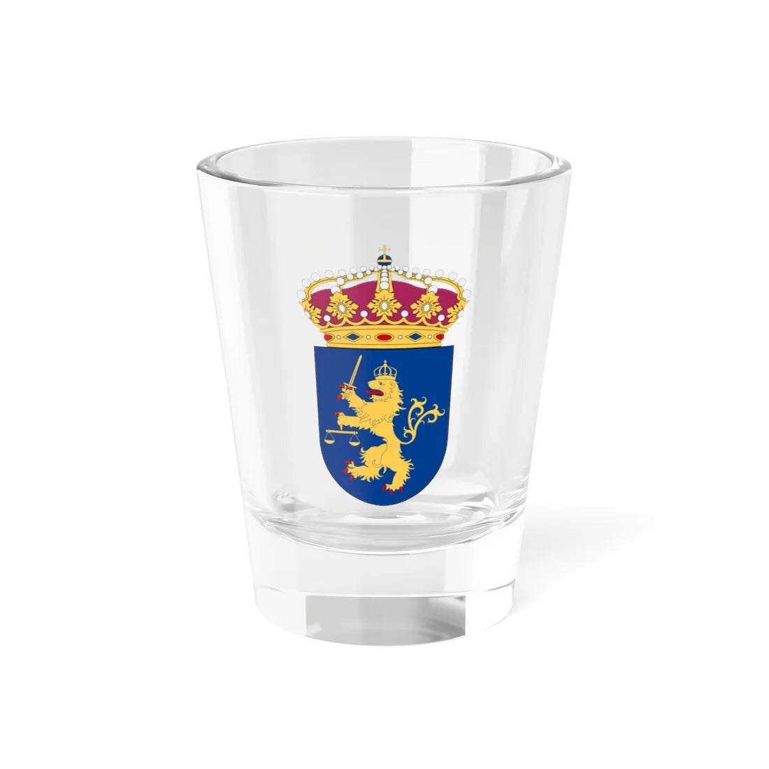 Hovrätten för Västra Sverige vapen (Sweden) (Coat of Arms) Shot Glass 1.5oz 1.5oz - Go Mug Yourself