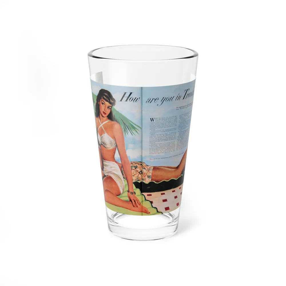 How Are You in Trunks, Collier's, May 28, 1949 - Pint Glass 16oz-16oz-Go Mug Yourself