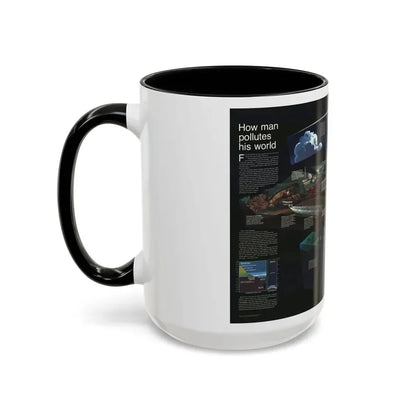 How Man Pollutes His World (1970) (Map) Accent Coffee Mug - Go Mug Yourself