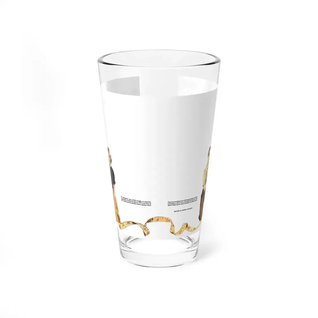 How Tall Your Child Will Grow, Collier's, August 9, 1952 - Pint Glass 16oz 16oz - Go Mug Yourself