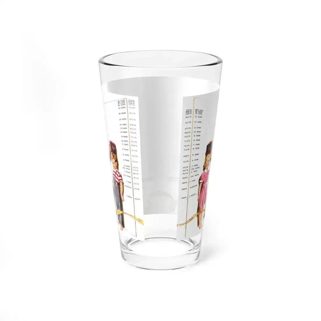 How Tall Your Child Will Grow, Collier's, August 9, 1952 - Pint Glass 16oz - Go Mug Yourself