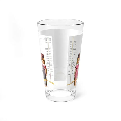 How Tall Your Child Will Grow, Collier's, August 9, 1952 - Pint Glass 16oz - Go Mug Yourself