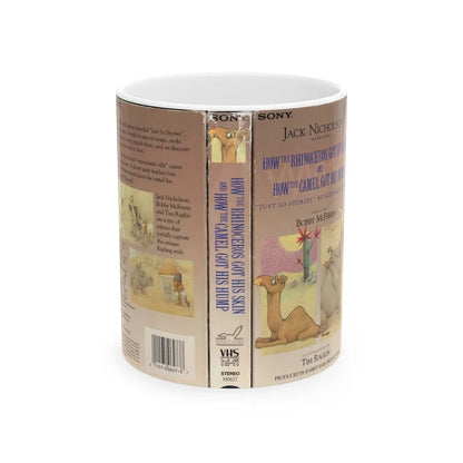 HOW THE RHINOCEROS GOT HIS SKIN AND HOW THE CAMEL GOT HIS HUMP (VHS COVER) - White Coffee Mug-11oz-Go Mug Yourself