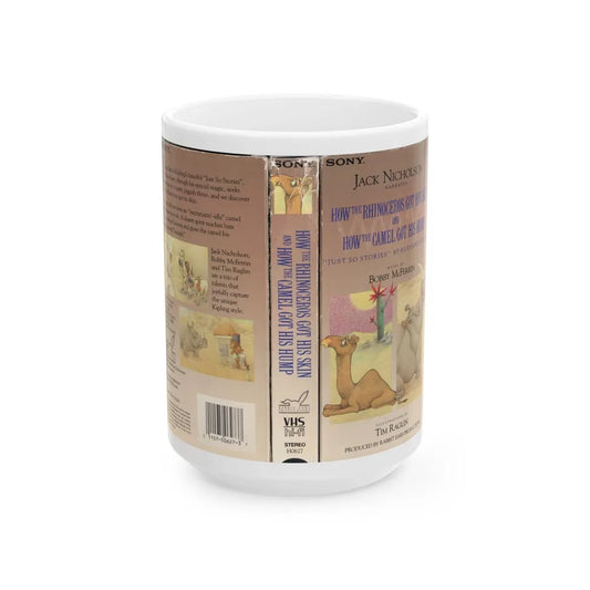 HOW THE RHINOCEROS GOT HIS SKIN AND HOW THE CAMEL GOT HIS HUMP (VHS COVER) - White Coffee Mug-15oz-Go Mug Yourself