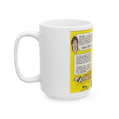 HOW TO DRAW BLITZ CARTOONS (VHS COVER) - White Coffee Mug - Go Mug Yourself