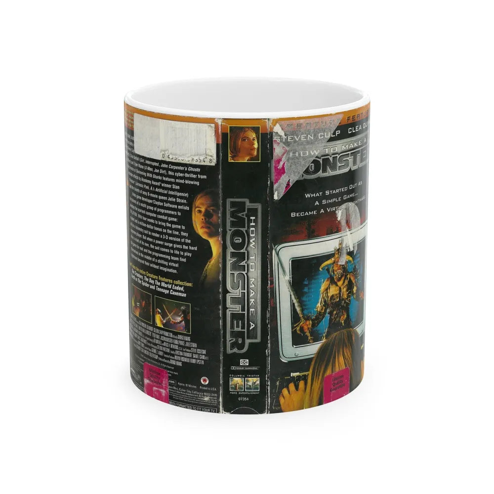 HOW TO MAKE A MONSTER (VHS COVER) - White Coffee Mug-11oz-Go Mug Yourself